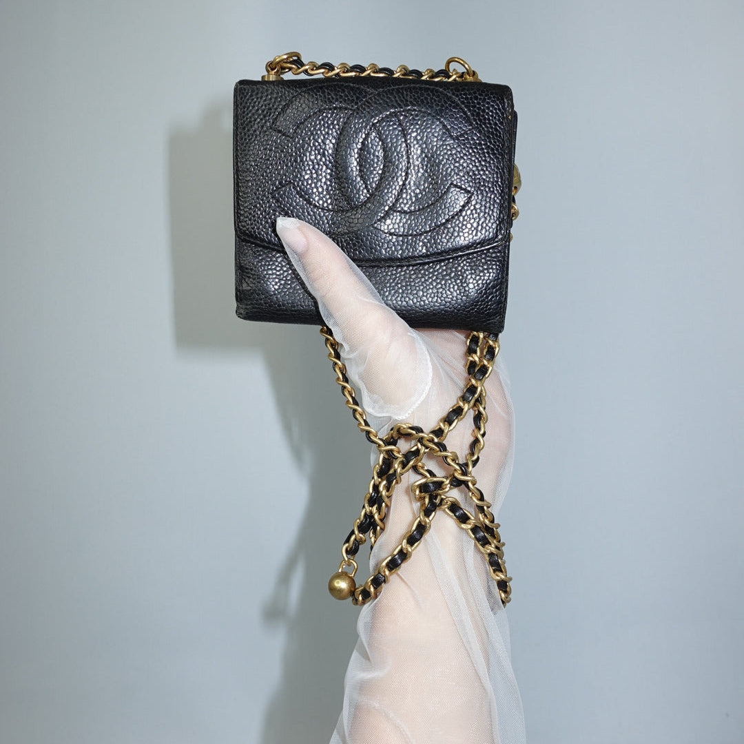 Chanel Mini Wallet w/ Chain