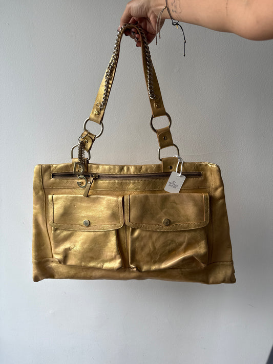 192. Dolce & Gabbana Gold Vintage Tote Bag
