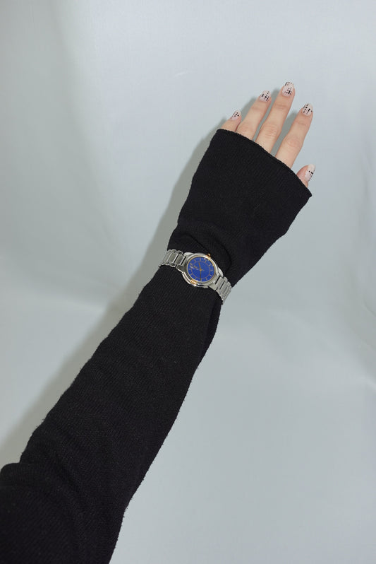 Yves Saint Laurent Vintage Two Toned Watch With Blue Dial