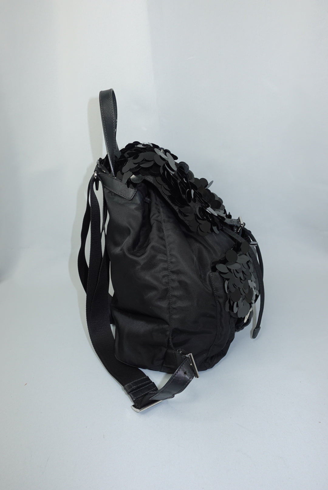 Prada Sequin Black Backpack