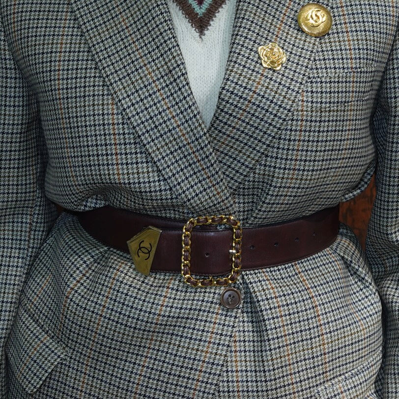 Chanel Brown Belt