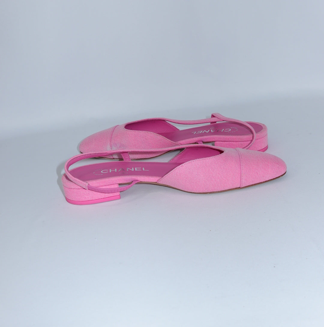 Chanel Pink Slingbacks