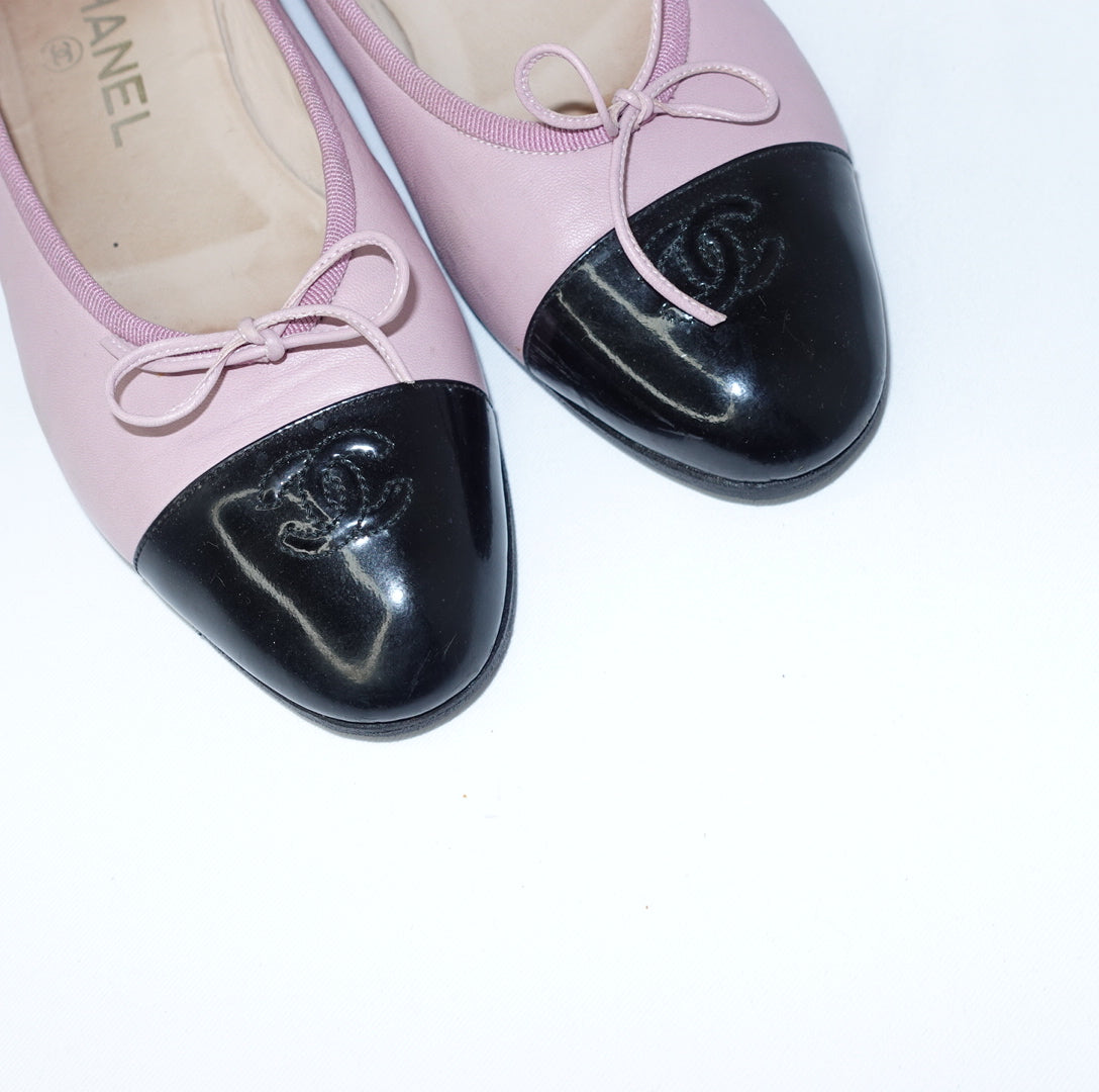 Chanel Pink Ballet Flats 39.5