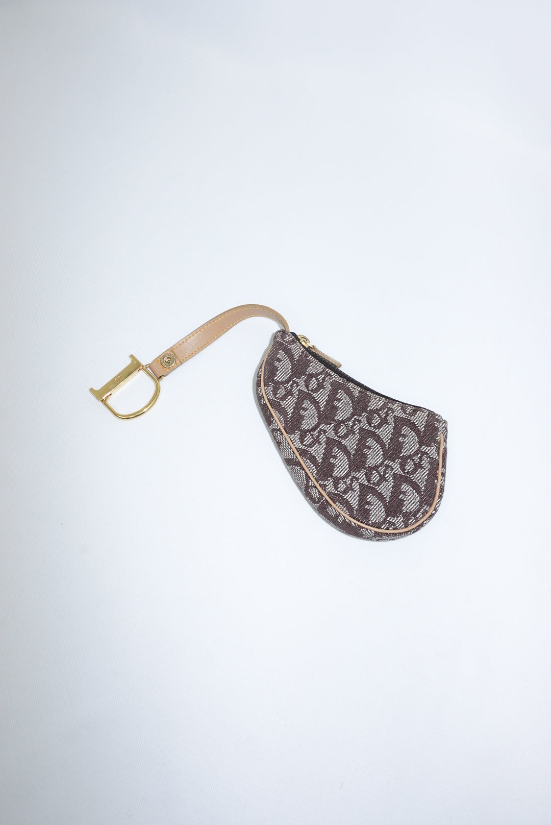 Christian Dior Brown Canvas Monogram Vintage Coinholder