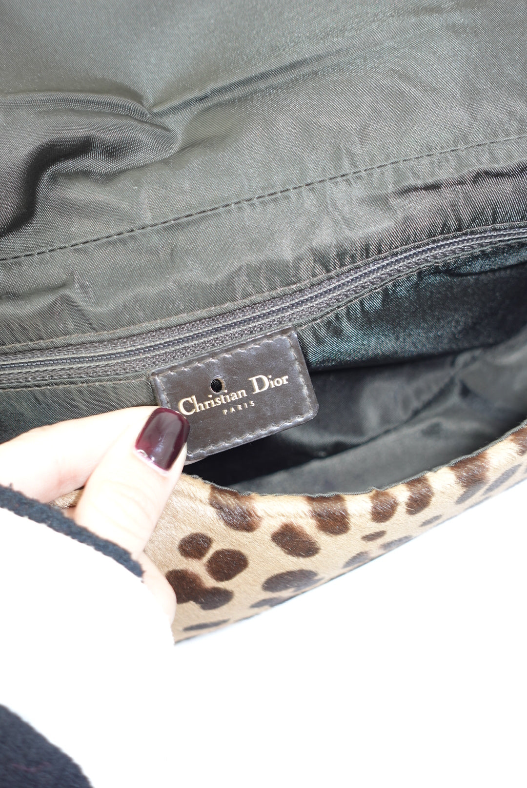 Christian Dior Malice Cheetah Ponyhair Shoulder Bag