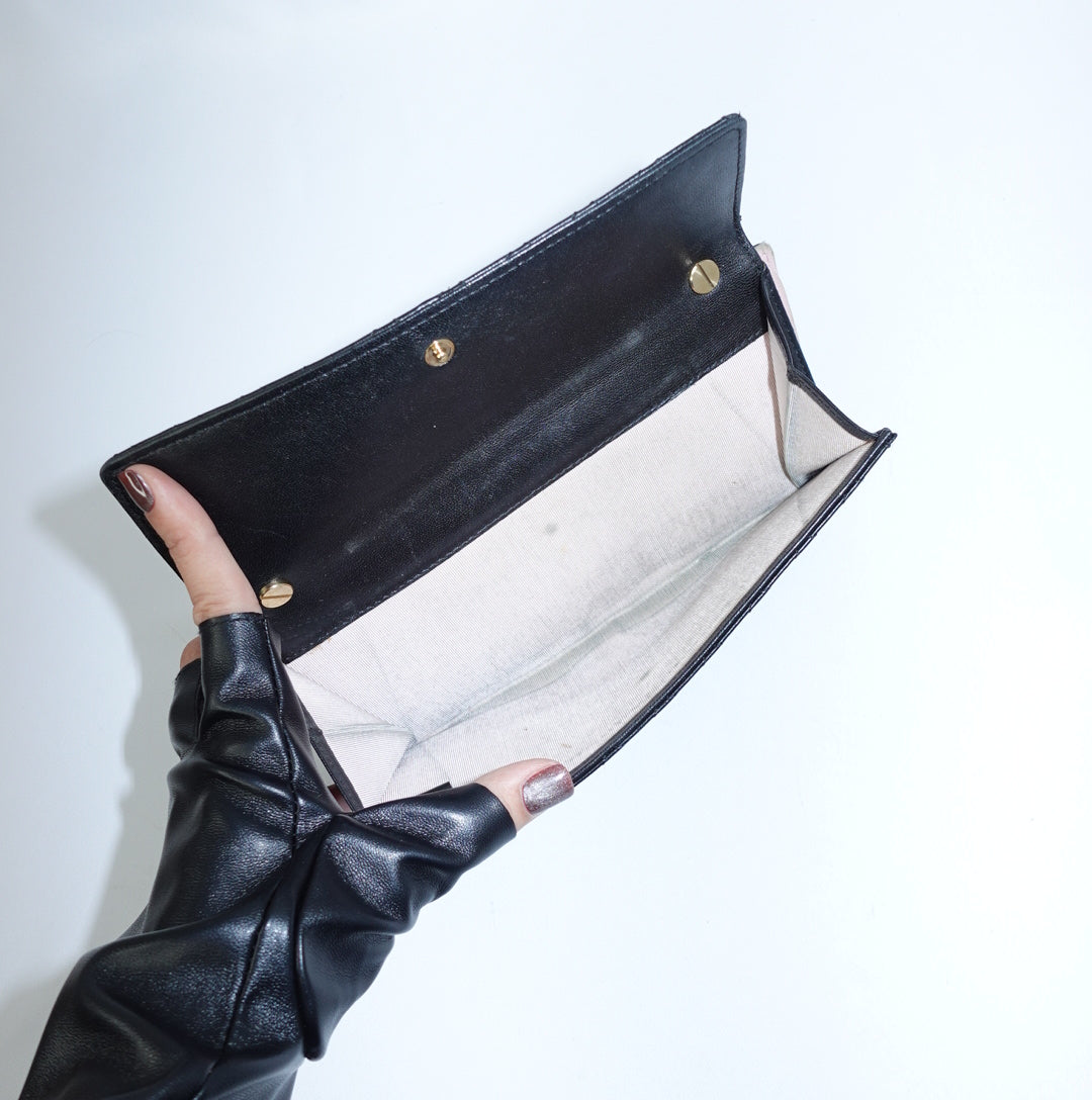 Chanel Black Wallet w/Chain