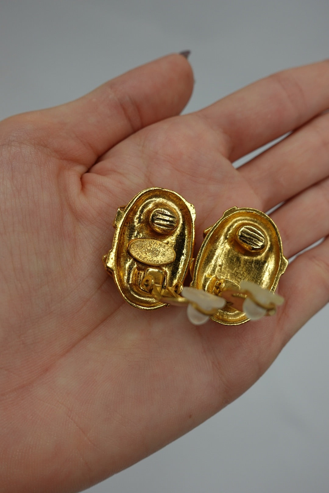 Chanel Vintage Clip Earrings 1995