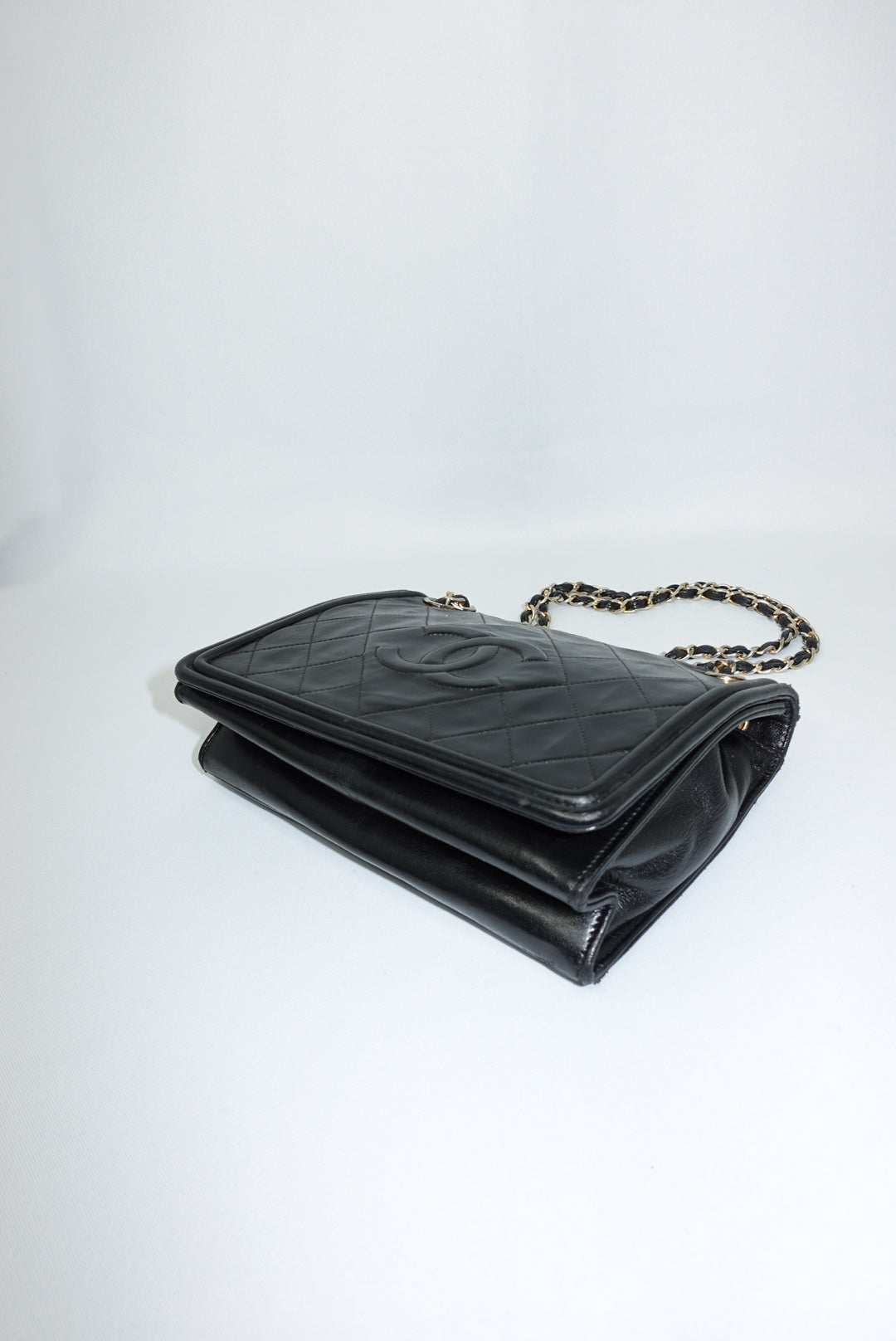 Chanel Vintage Embroidered CC Logo Camera Bag