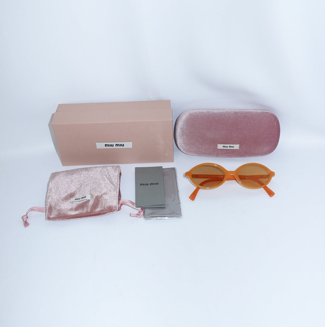 Miu Miu Orange Regard Sunglasses