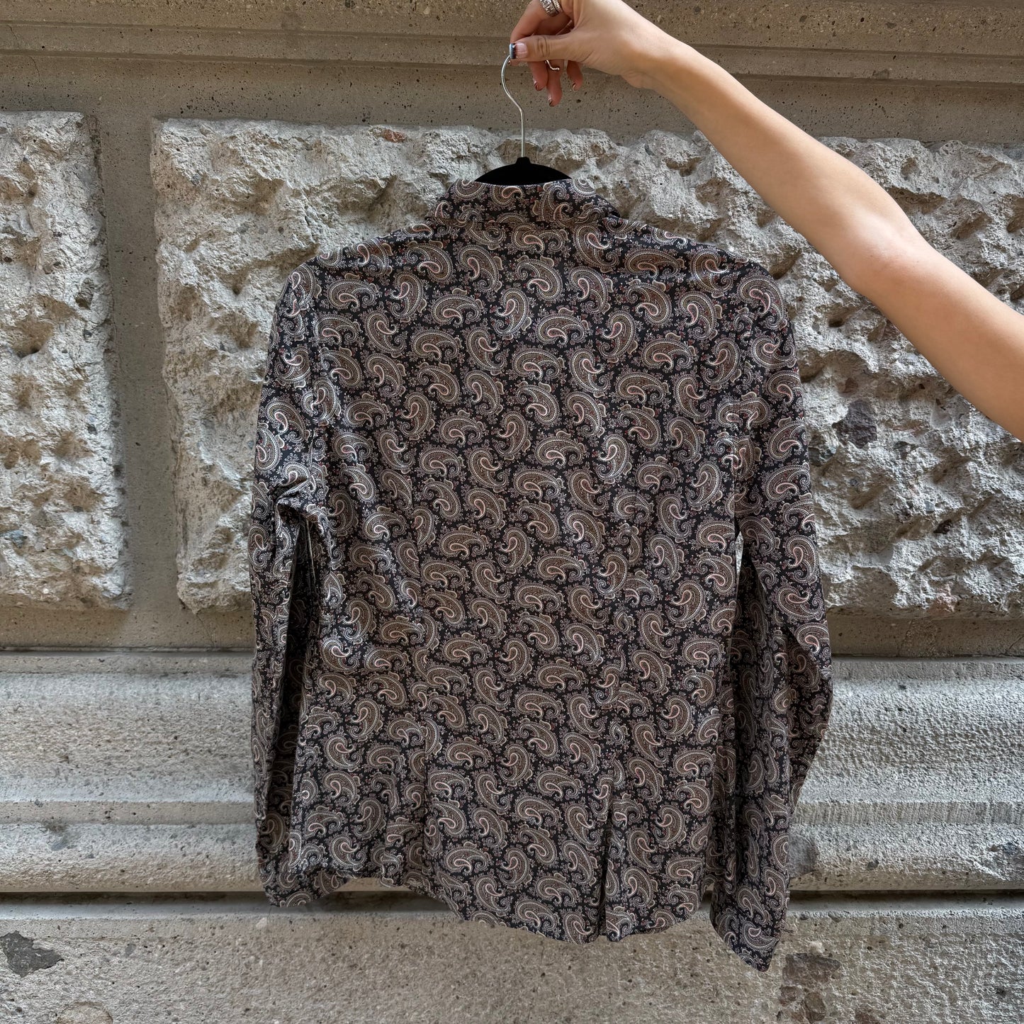 Camicia ETRO con stampa blu e rosa
