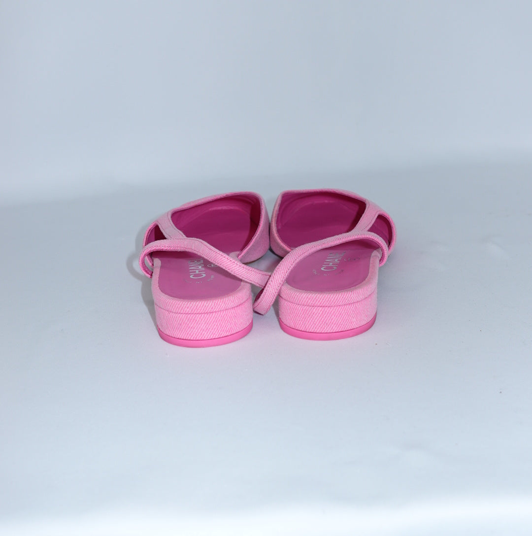 Chanel Pink Slingbacks