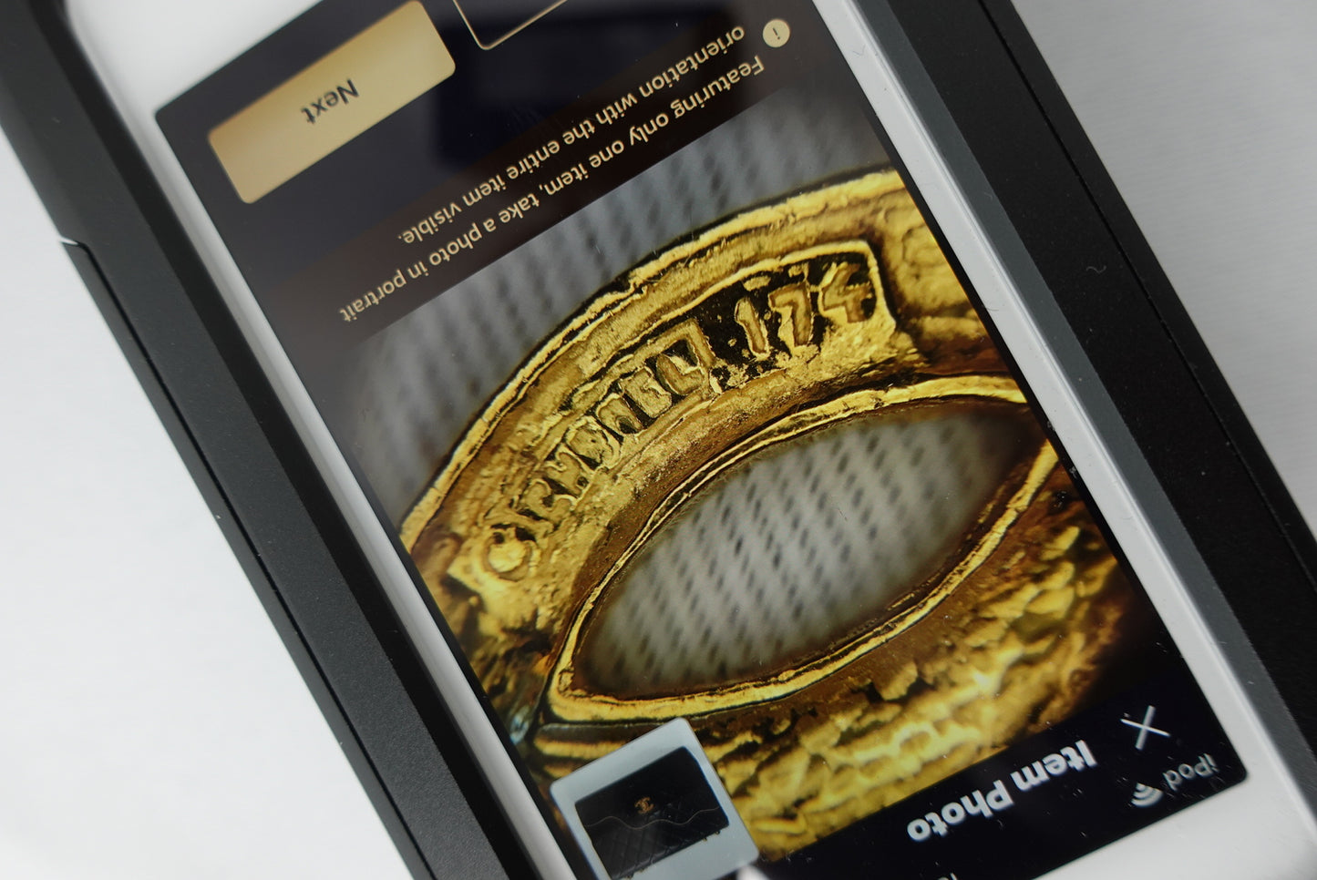 Chanel Vintage Crystal Gold toned Logo CC Pin