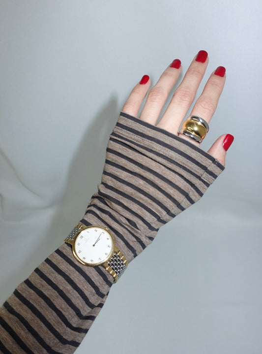 Omega Round De Ville Large Vintage White Dial Quartz Stainless Steel Watch