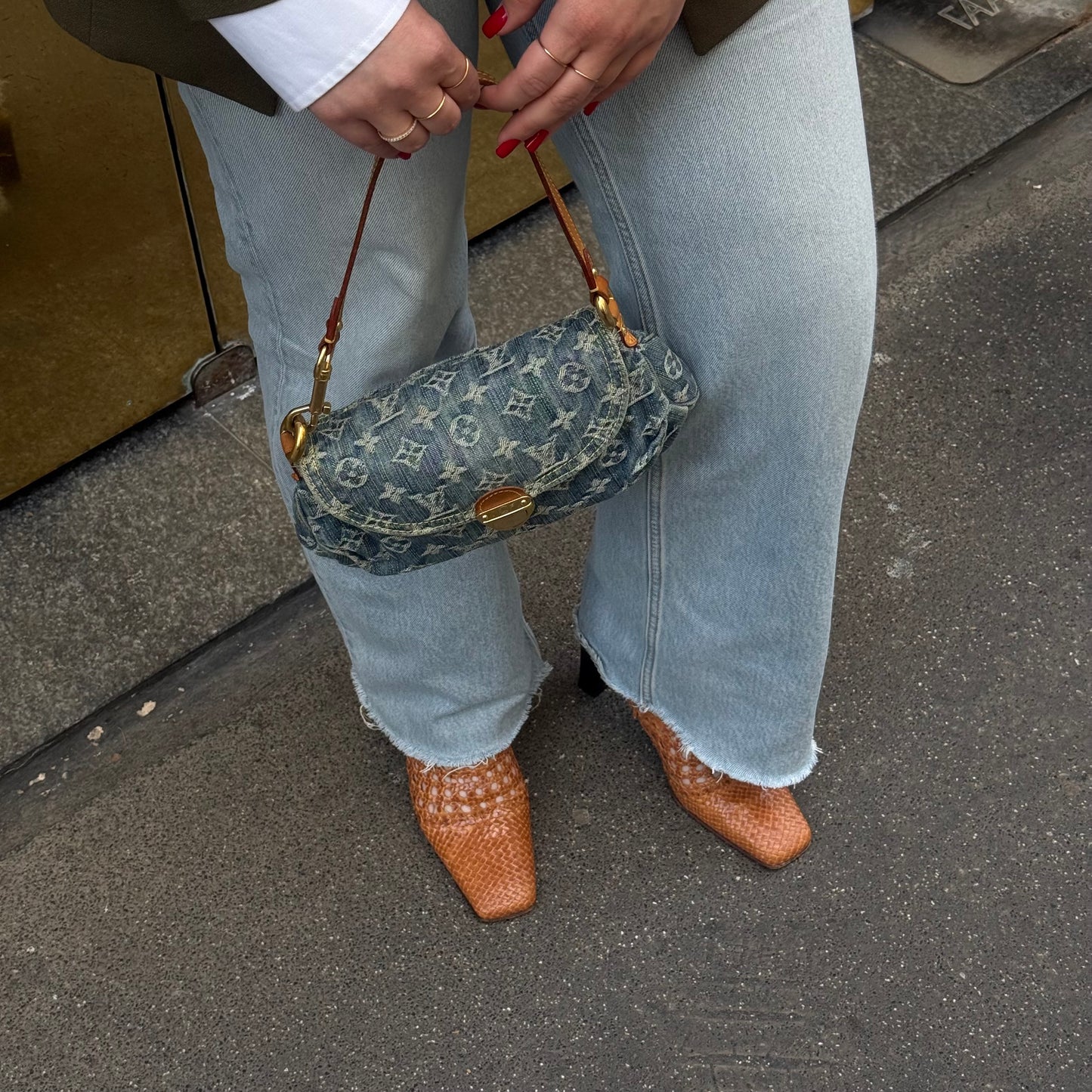 Louis Vuitton Denim Pleaty Mini Bag