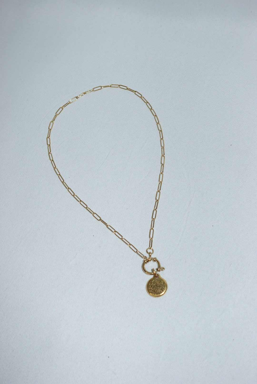 Designer Chanel reworked vintage necklace with gold tone pendant detail