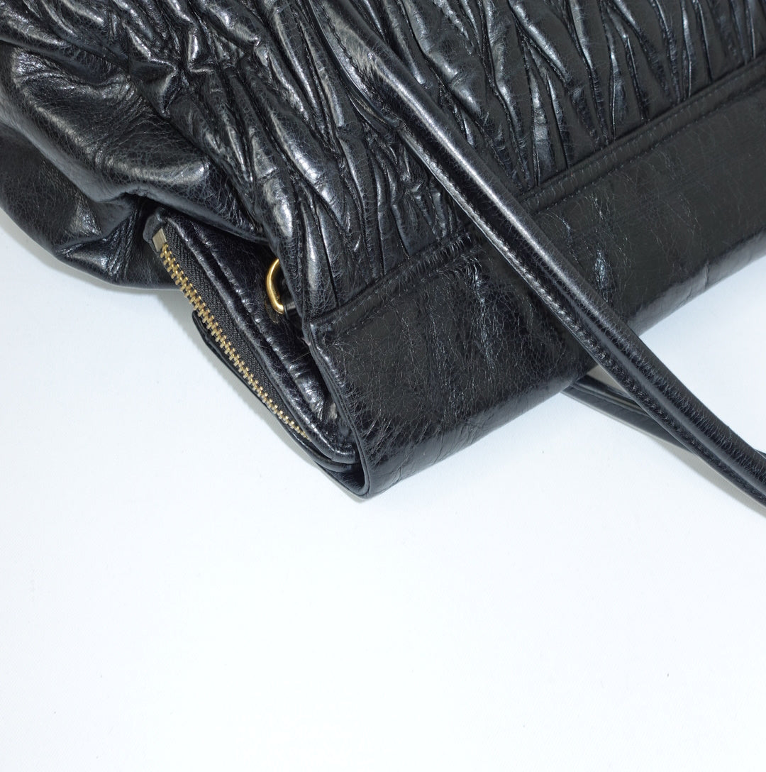 Miu Miu Matelasse Black Bag
