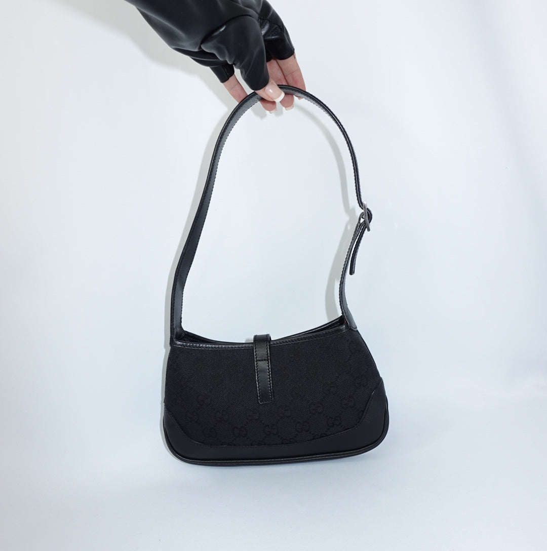 Gucci Jackie Black GG Monogram Mini Bag