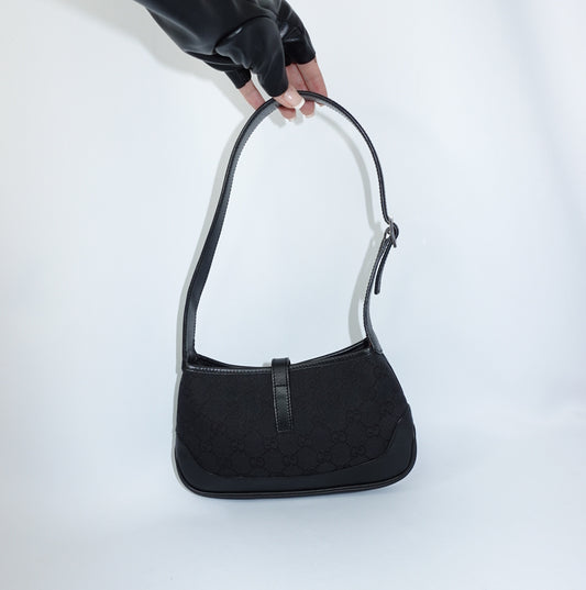 Gucci Jackie Black GG Monogram Mini Bag