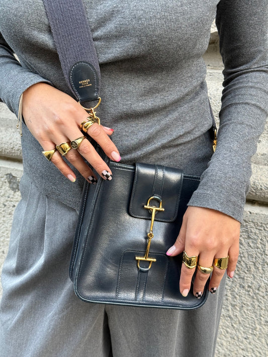 Hermès Vintage Evelyn Navy Special Edition