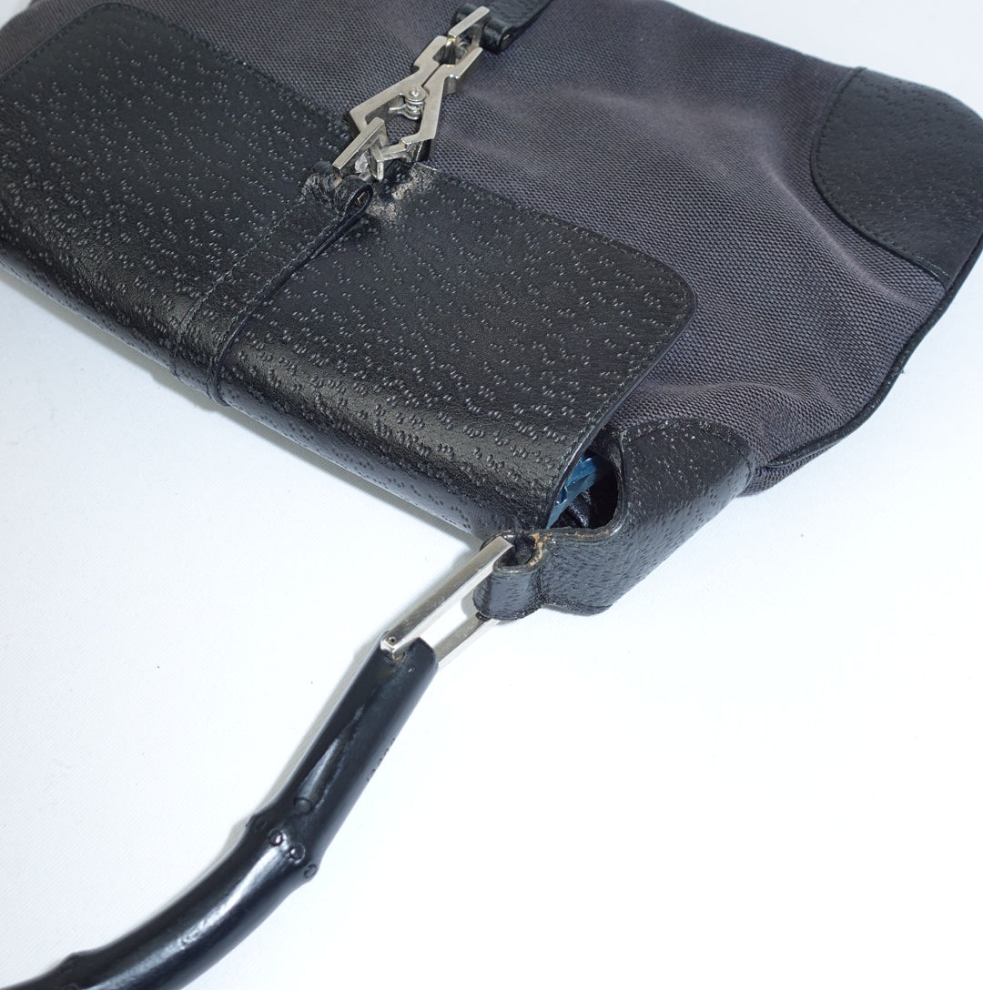 Gucci Black Jackie w/ Bamboo Handle