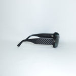 Chanel Vintage Black Sunglasses with Quilted Arm Detail