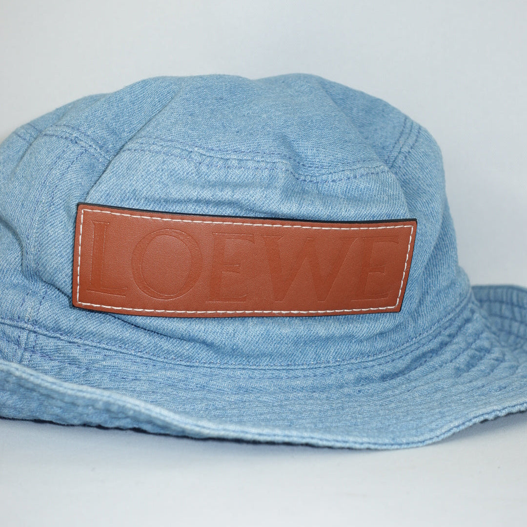 Cappello da pescatore vintage in denim Loewe