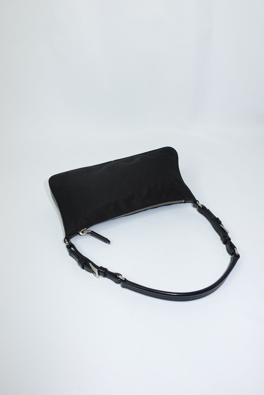 Prada Vintage Nylon Black Shoulder Bag Y2K