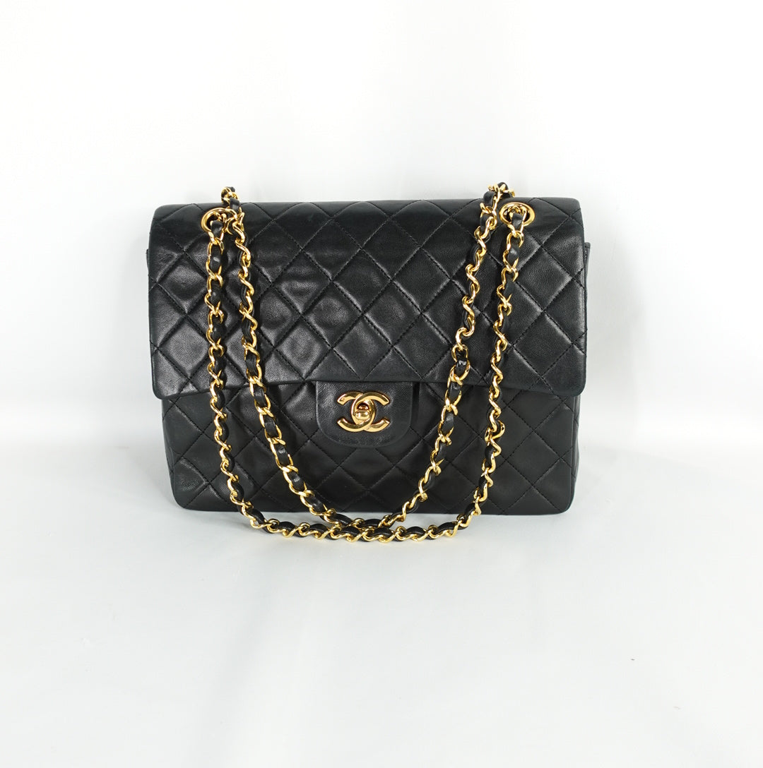 Chanel Classic Timeless 25 Double Flap Black Bag
