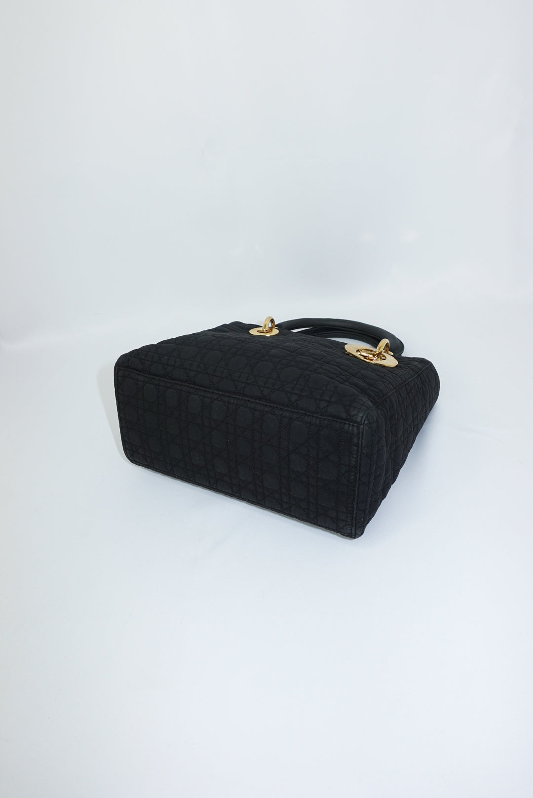 Christian Dior Vintage Lady Dior Medium Canvas