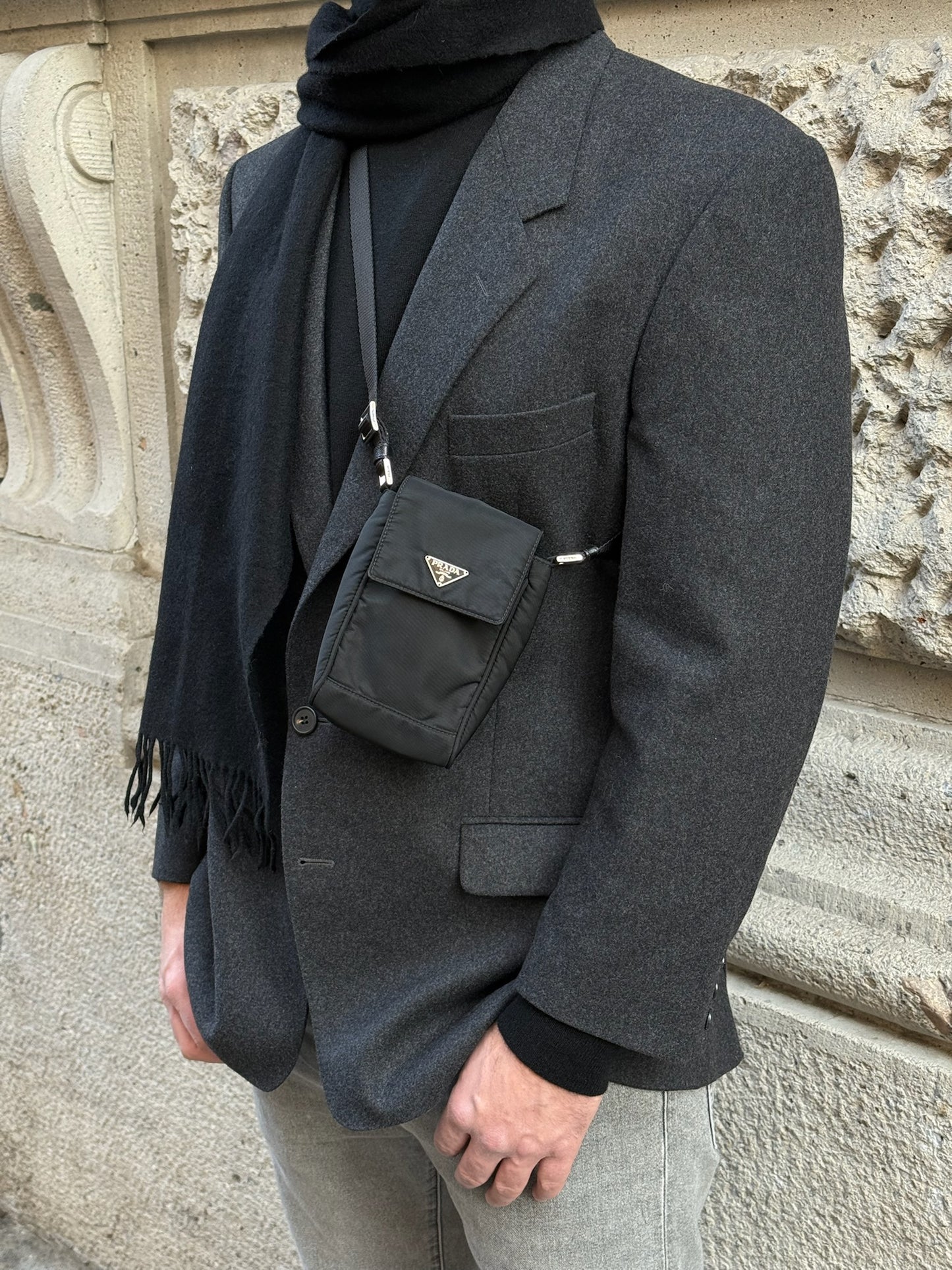 Yves Saint Laurent Grey Wool Blazer