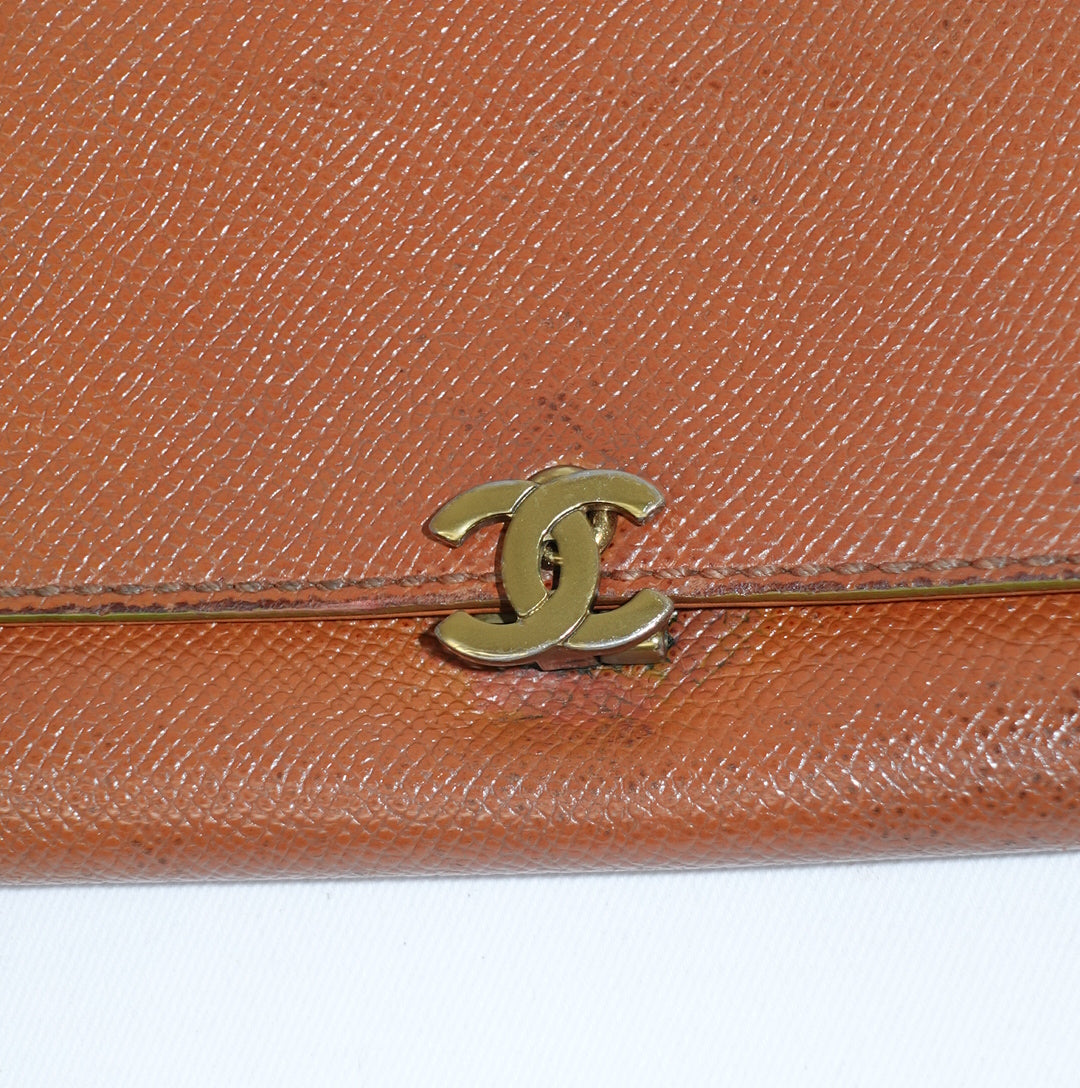 Chanel Caramel Wallet w/Chain