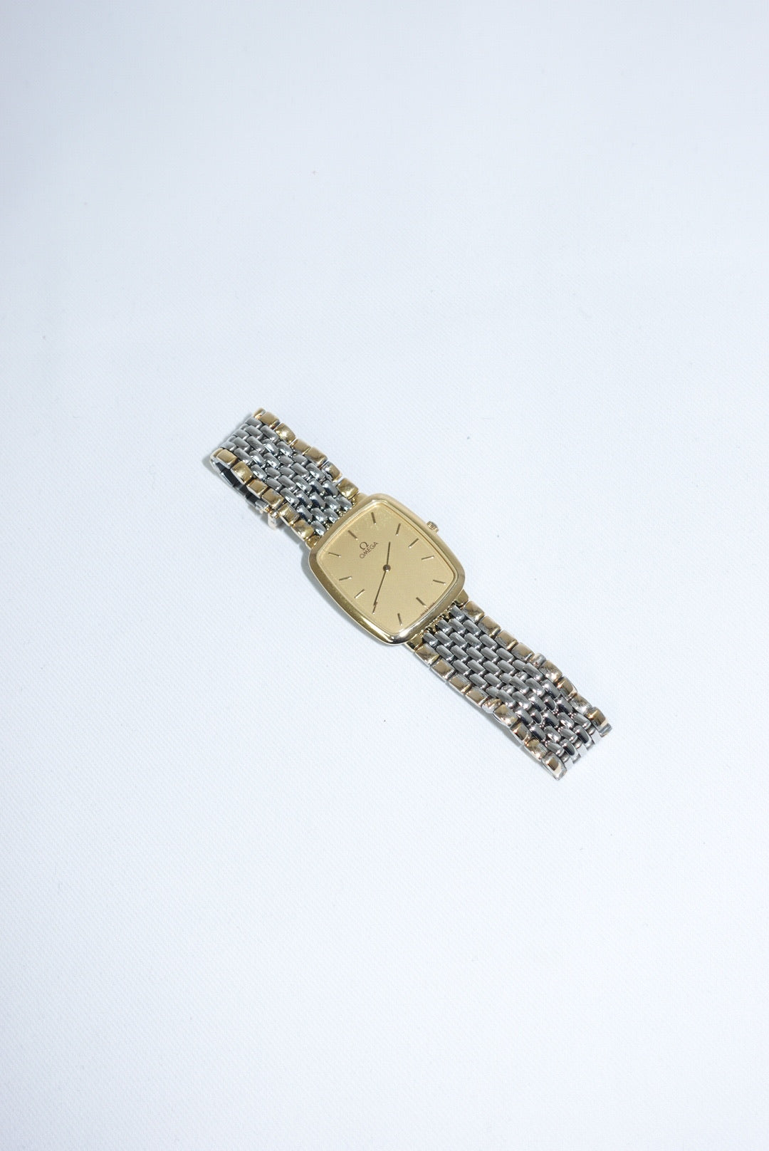 Omega Rectangular Large De Ville Gold Watch