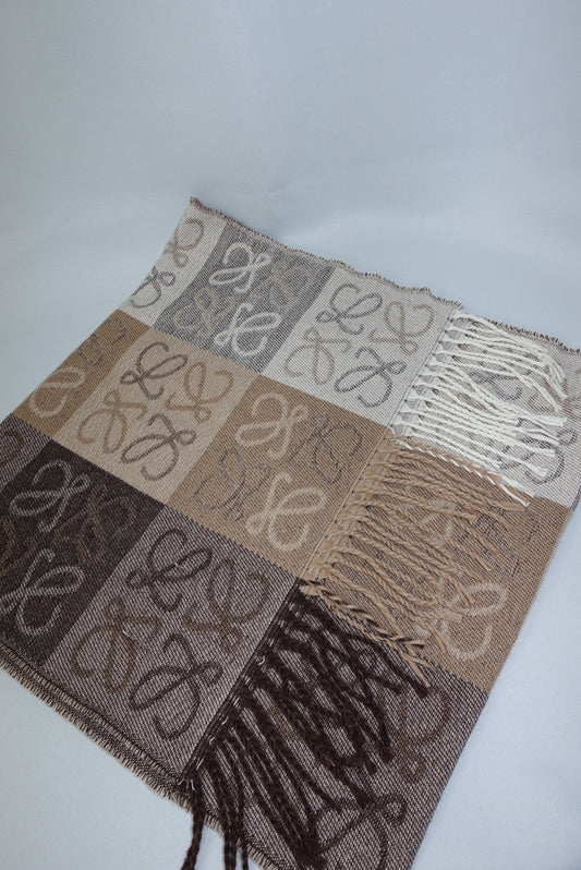 Loewe Wool & Cachemere Logo Scarf