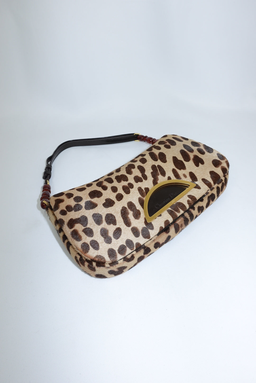 Christian Dior Malice Cheetah Ponyhair Shoulder Bag