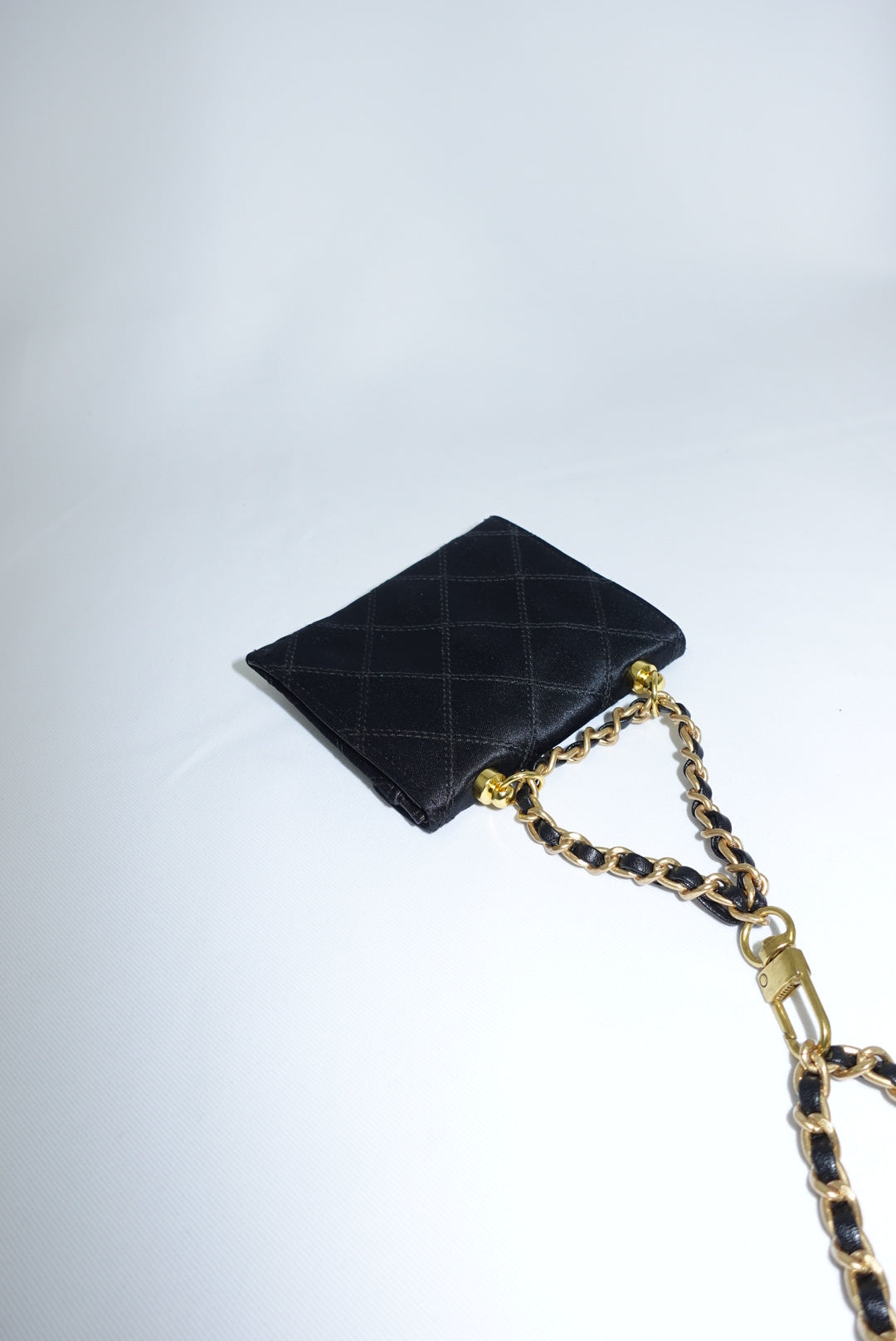 Re-Worked Chanel Timeless Satin Vintage Mini W.O.C