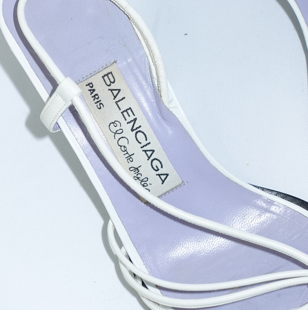Balenciaga White Sandals 38