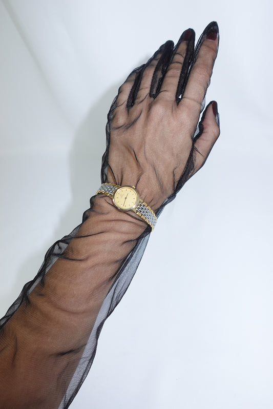 Omega Round Small De Ville Vintage Gold and Silver Watch