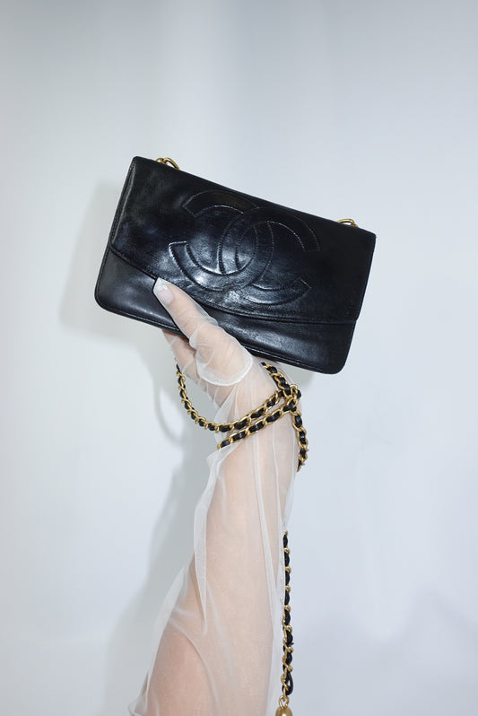 Re-Worked Chanel CC Flap Vintage W.O.C Lambskin