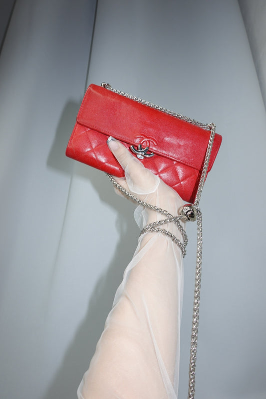 Re-Worked Chanel CC  Timeless Flap Vintage W.O.C Lobster