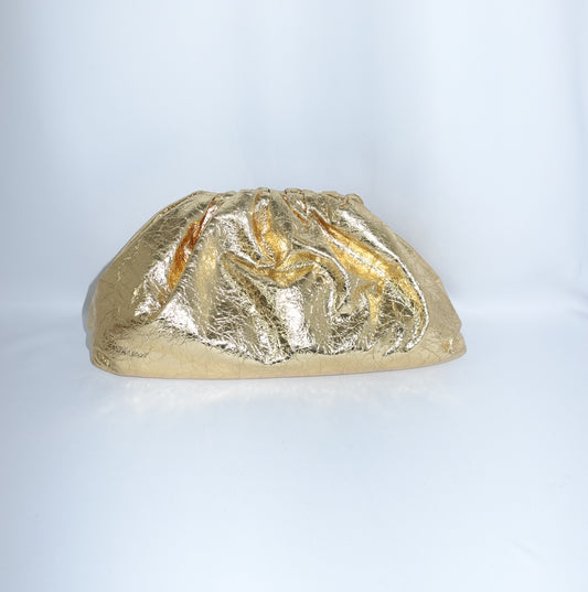 Bottega Veneta Gold Big Pouch
