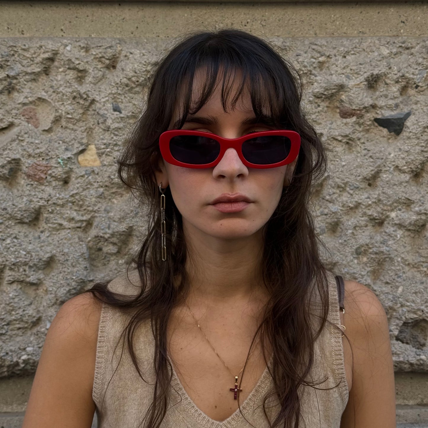 Chanel Vintage Red Sunglasses