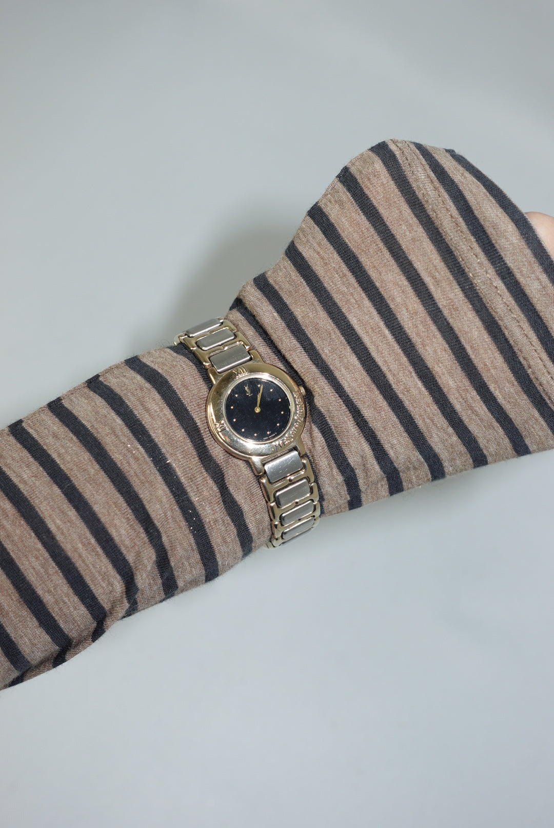 Yves Saint Laurent Vintage Watch Black and Two Toned Watch