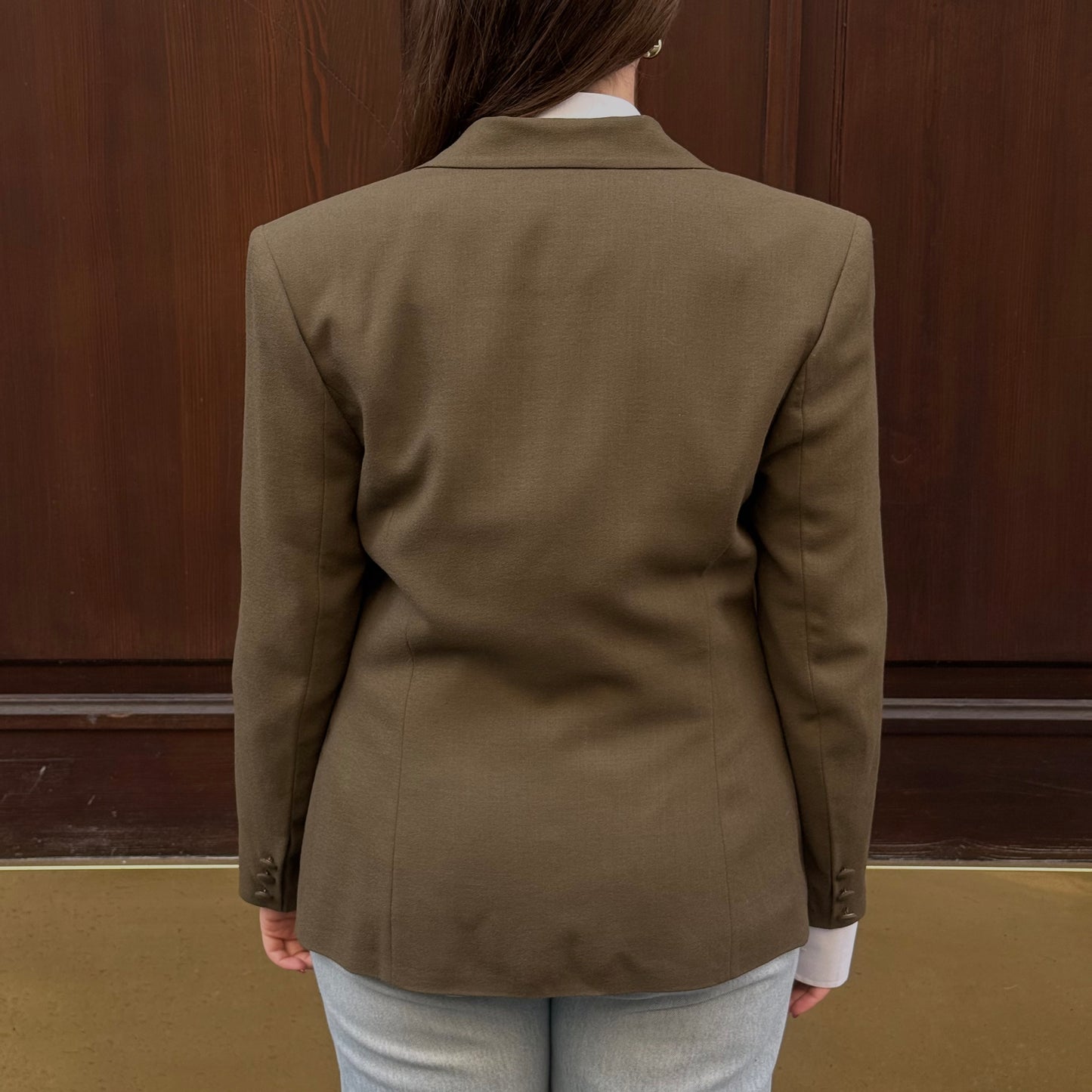 Military Green Vintage Tailored Blazer