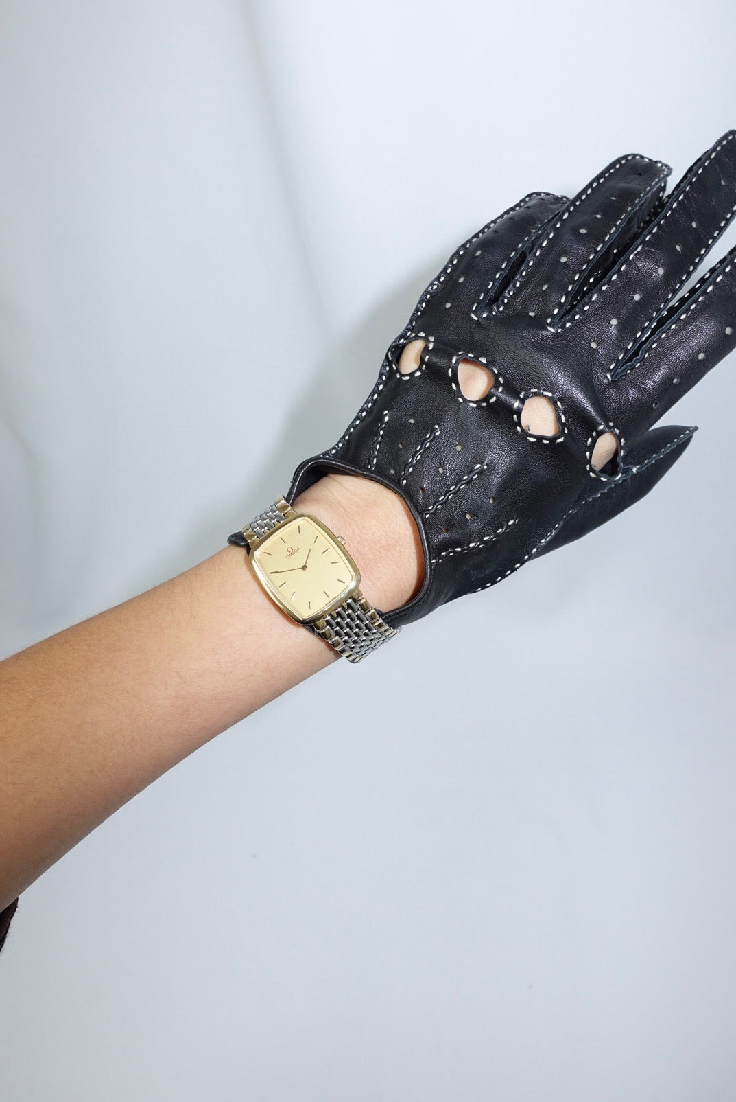 Omega Rectangular Large De Ville Gold Watch