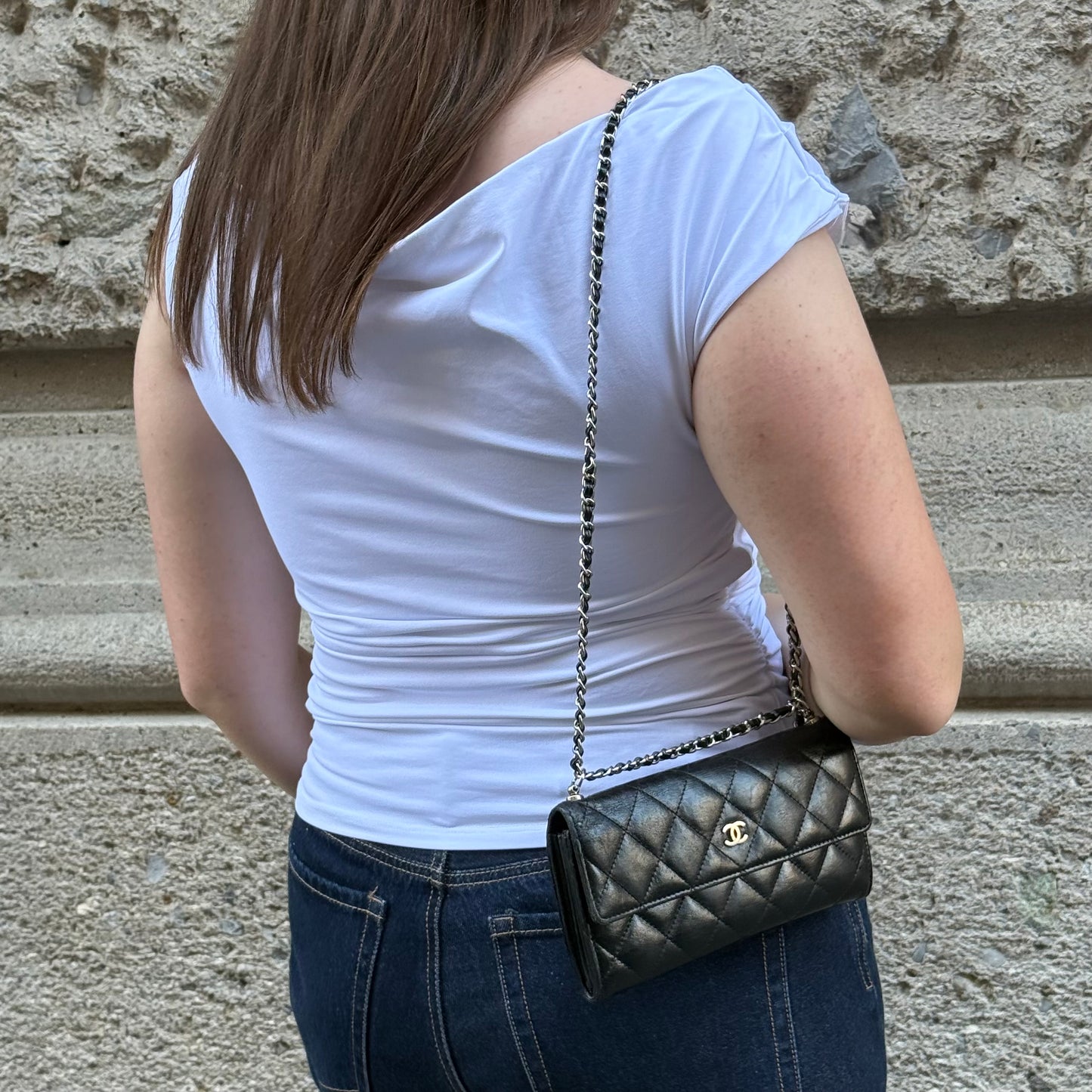 Chanel Black Wallet On Chain