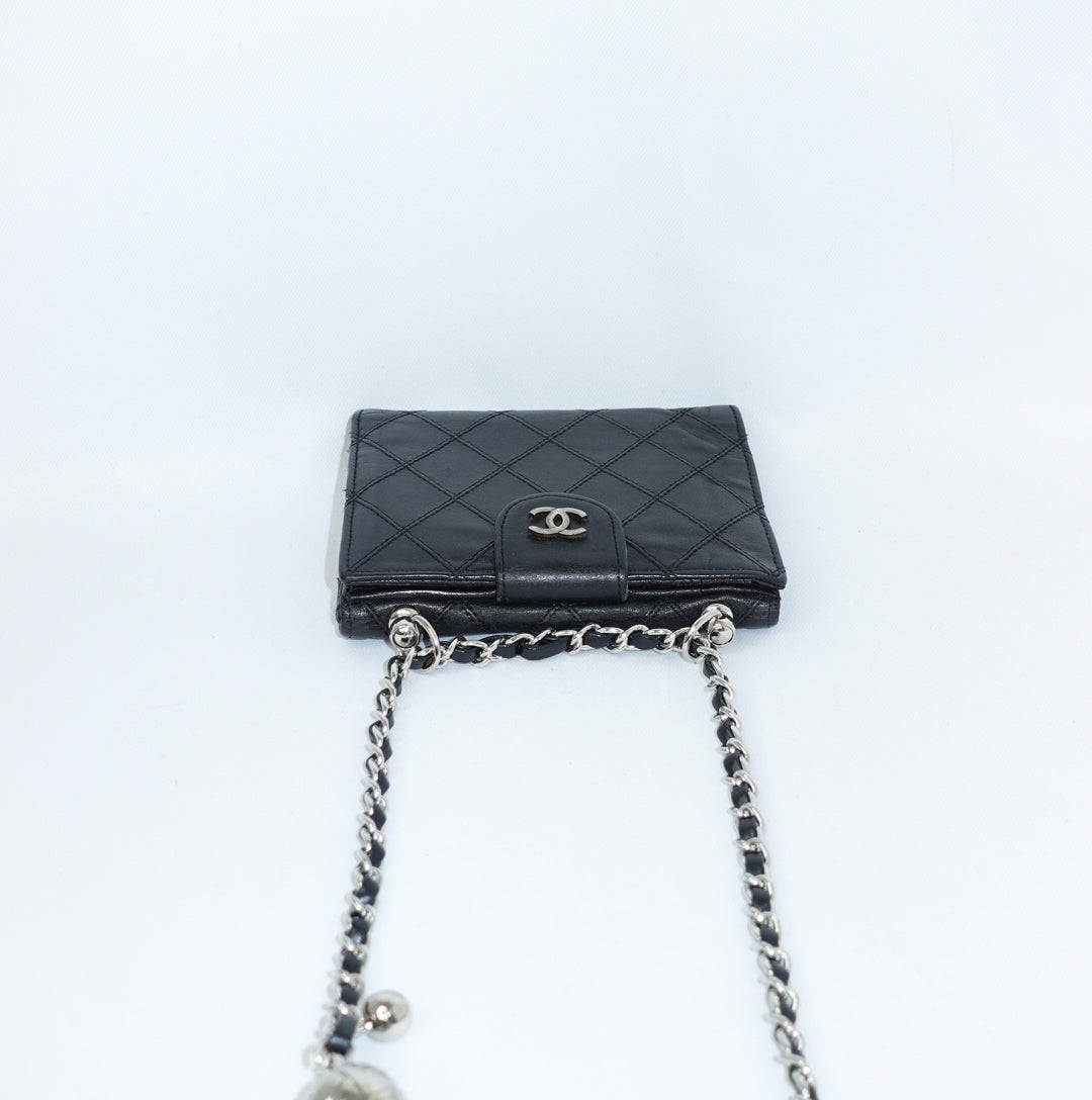Chanel Mini Wallet with Chain Black
