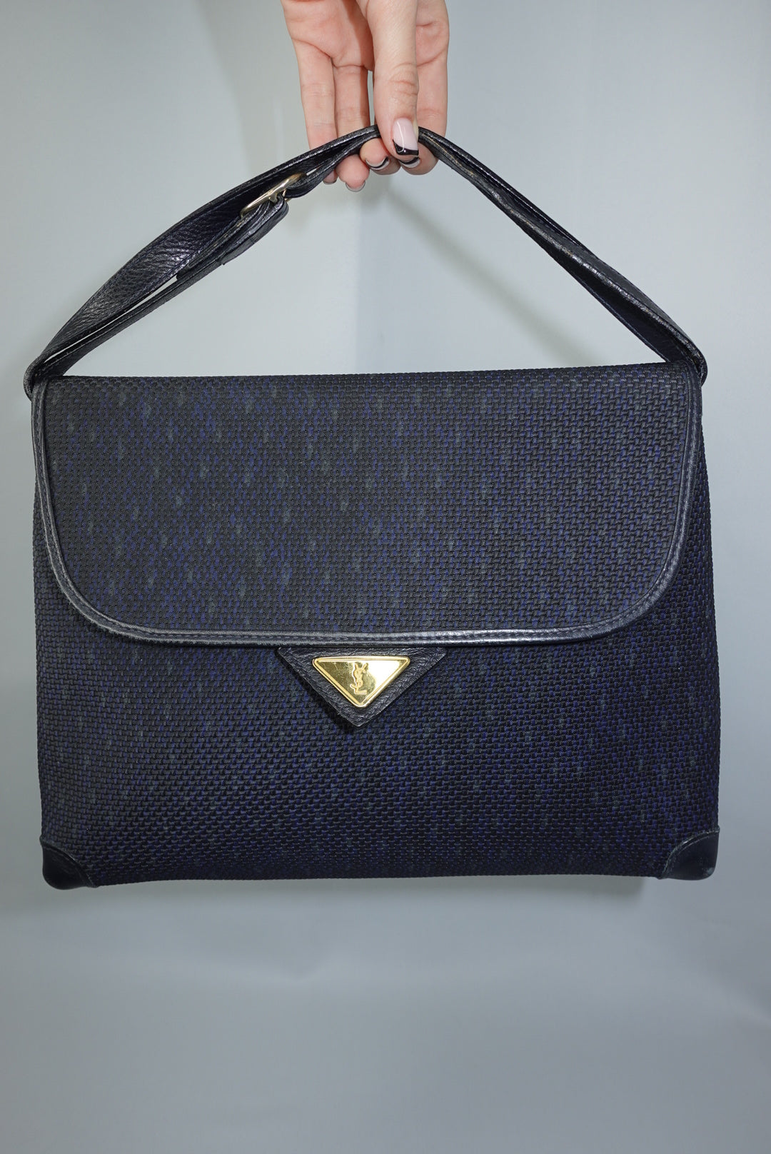 Yves Saint Laurent Vintage Navy Crossbody Bag