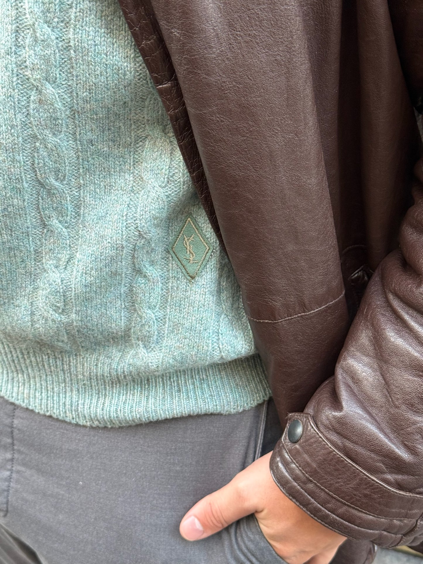 Yves Saint Laurent Sky Blue Sweater