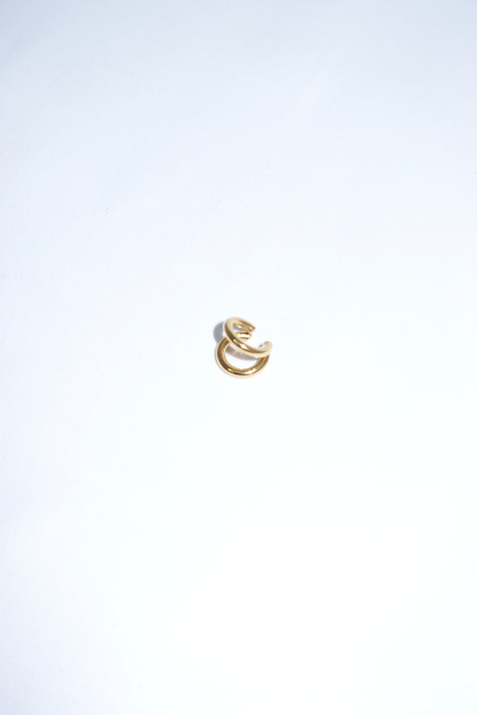 Double Ear Cuff in Stainless Steel Small