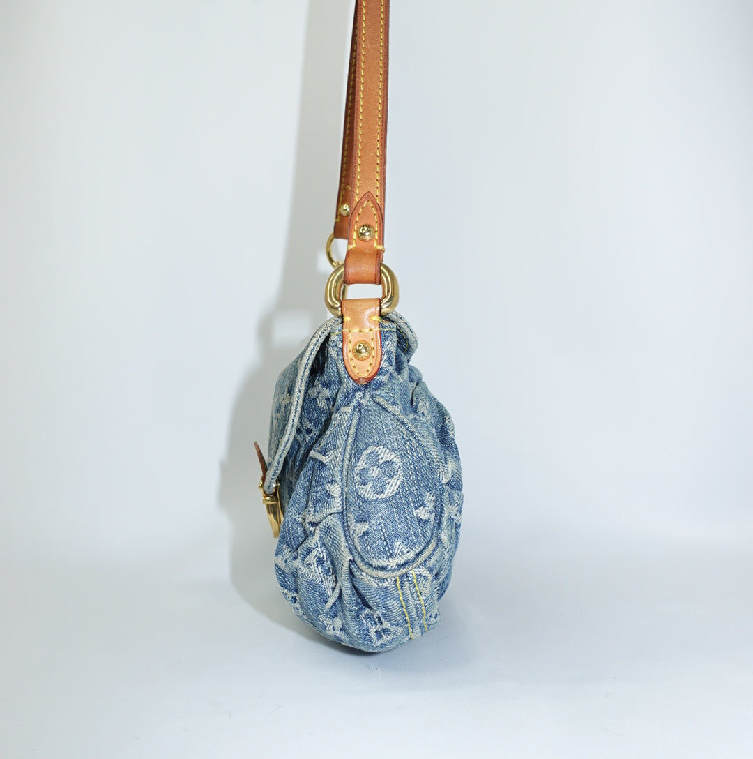 Louis Vuitton Denim Pleaty Mini Bag